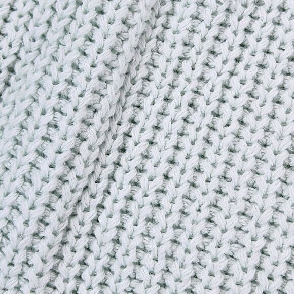 💛Lauren Conrad Mint Loose Knit Cropped Sweater Medium - Picture 7 of 8